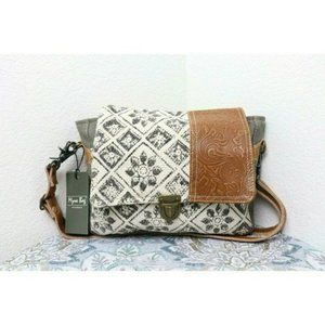 🆕Myra Bag Purse Crossbody Bag Canvas Purse Leather Strap Shoulder Bag for Women